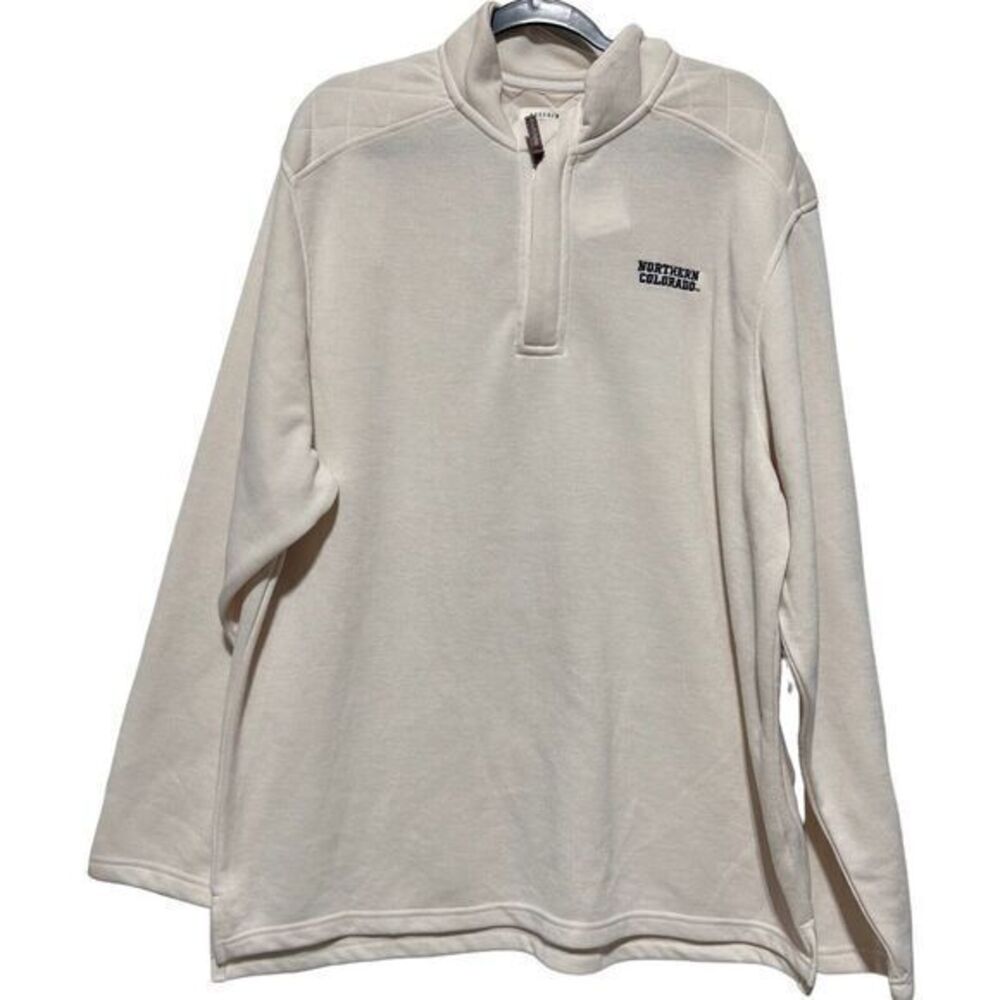 Boxercraft Men's Northern Colorado Sullivan 1/4 Zip‎ Natural Heather 3XL NWT